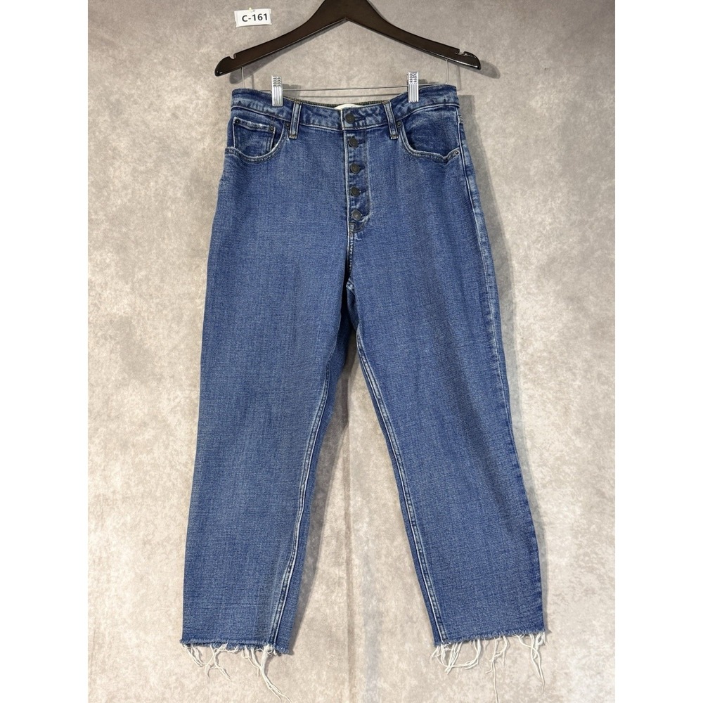 Ambercrombie Fitch Curve Love The Mom High Rise Jean Button Fly Size 10/30
